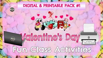 Preview of Valentine's Day Pack #1 - Vocabulary Eliciting Class Activities