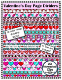 Valentine's Day Page Dividers 2