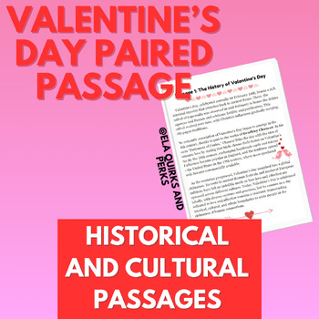 Preview of Valentine's Day Paired Passage
