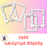 Valentine’s Day Papers Border Free, Valentines Border