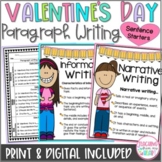 Valentine's Day Activities: Paragraph Writing Sentence Sta