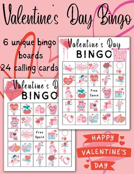 Valentine's Day Party Bingo Game - February Candy Heart Activities