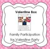 Valentine's Day Party Box - family involvement parent letter