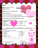 Valentine's Day Party Letter For Parents