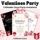 Valentine's Day Party | Pink Party Invitation | Editable V
