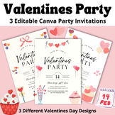 Valentine's Day Party | Valentines Party Invite | 3 Editab