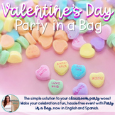 Valentine's Day Party in a Bag (English & Spanish)