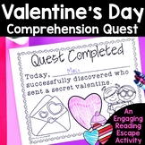 Valentine's Day Passages Reading Comprehension Valentine's