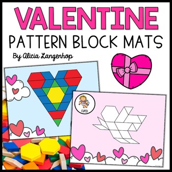 Preview of Valentine's Day Pattern Block Mats