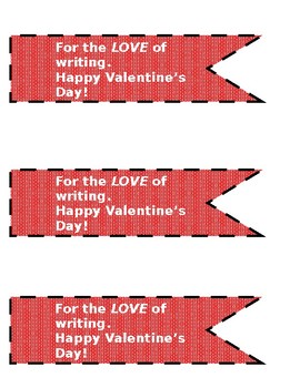 Preview of Valentine's Day Pencil Flags