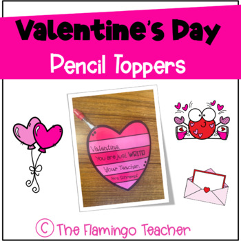Printable Pencil Toppers for Valentine's Day