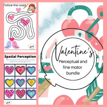 Preview of Valentine's Day: Perceptual and Fine Motor Activities