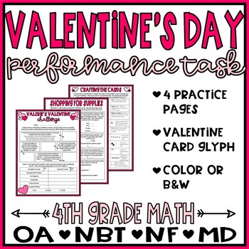 Preview of Valentine's Day Math Project - Distance Learning