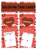 Valentine's Day Perimeter and Measurement Task Cards