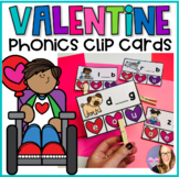 Valentine's Day Phonics Clip Cards (CVC)