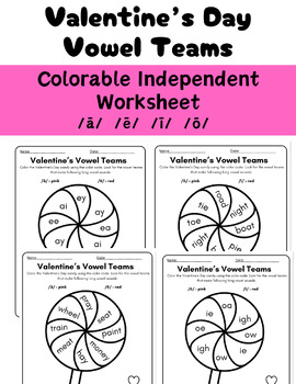 Preview of Valentine's Day Phonics/Decoding Worksheets
