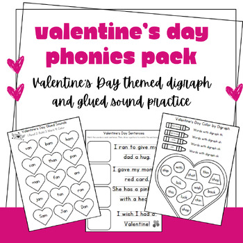 Preview of Valentine's Day Phonics Pack!
