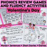 Valentine's Day Phonics and Fluency Activities - Decodable