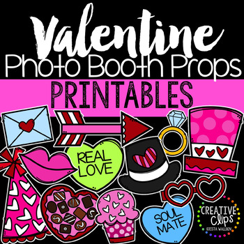 Valentine S Day Photo Booth Props Made By Creative Clips Clipart