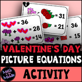 Valentine's Day Picture Equations Logic Puzzle for Middle 
