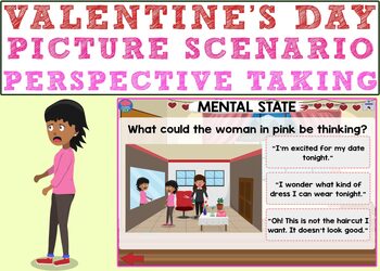 Preview of Valentine's Day Picture Scenario: Perspective Taking Boom Cards