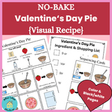 Valentine's Day Pie NO BAKE Visual Recipe with Sequencing 