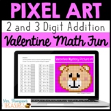 Valentine's Day Pixel Art Math Pictures for Google Sheets™