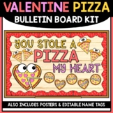 Valentine's Day Pizza Bulletin Board & Name Tags | Classro