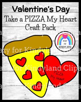 You Have A Pizza My Heart, DIY Valentine Card Making Kit, 4 pack