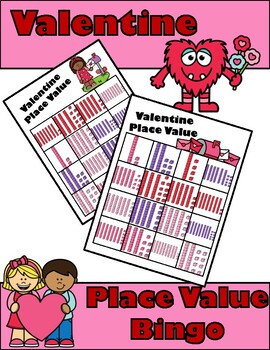 Preview of Valentine's Day Place Value Bingo