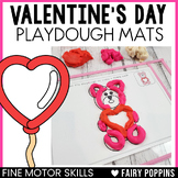 Valentine's Day Playdough Mats | February Fine Motor Tubs