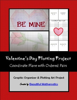 Preview of Valentine's Day Plotting Coordinates Art Project