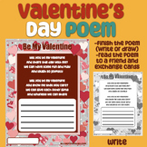 Valentine's Day Poem - Finish the Poem/ Write a Note Activ
