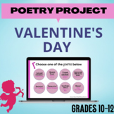 Valentine's Day Poetry Digital Choice Board - Love, Friendship