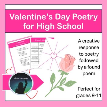 Preview of Valentine's Day Poetry Lesson for High School ELA