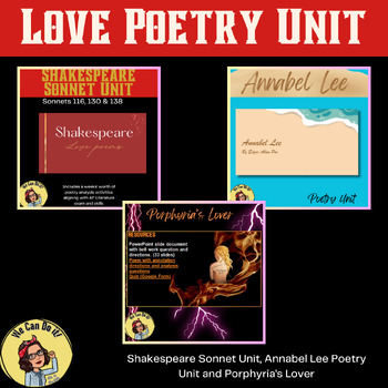 Preview of Valentine's Day Poetry Unit Bundle