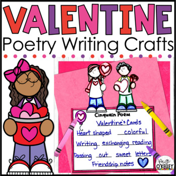 Preview of Valentine's Day Poetry Writing Crafts - Poetry Templates for 7 Types of Poems