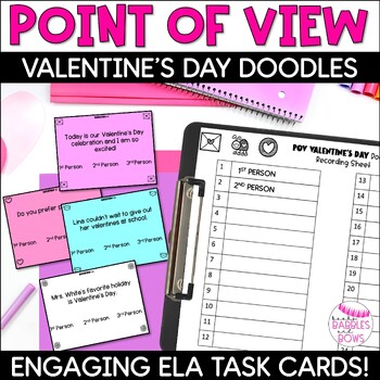 Preview of Valentine's Day Point of View Coloring Activity