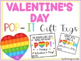 Valentine's Day Pop-It Tags / Heart Fidgets/ Student Gift Tags