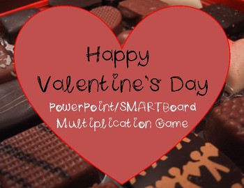 Preview of Valentine's Day PowerPoint Interactive Whiteboard SMARTboard Multiplication Game