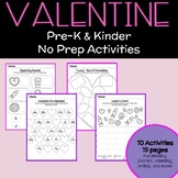 Valentine's Day Pre-K & Kindergarten Activities