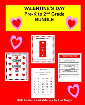 Preview of Valentine's Day Pre-K to 2nd Grade Resources Bundle