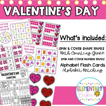 Preview of Valentine's Day PreK and Kindergarten Centers