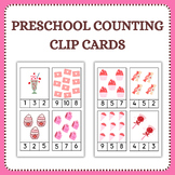 Valentine's Day Preschool Math Counting Activities Clip Ca