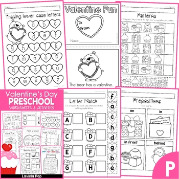 kindergarten for 1-5 numbers worksheet Worksheets and Valentine's Prep No Preschool Day