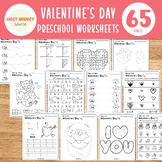 Valentine's Day Preschool Worksheets | February PreK Morni