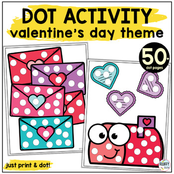 Preview of Valentine's Day Preschool and Toddler Dot Marker Printable