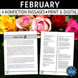 Valentine's Day Presidents' Day Reading Comprehension Pass