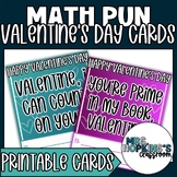 Valentine's Day Printable Cards with Math Puns From Teachers
