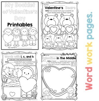 Valentine's Day Printables for any Word List by Clever Classroom